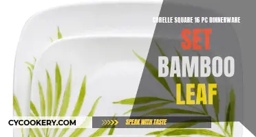 Elegant Entertaining with the Corelle Square 16-pc Dinnerware Set in Bamboo Leaf Design