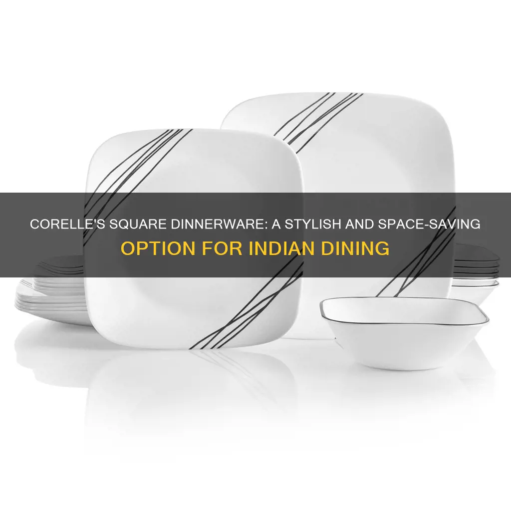 corelle square dinnerware set india