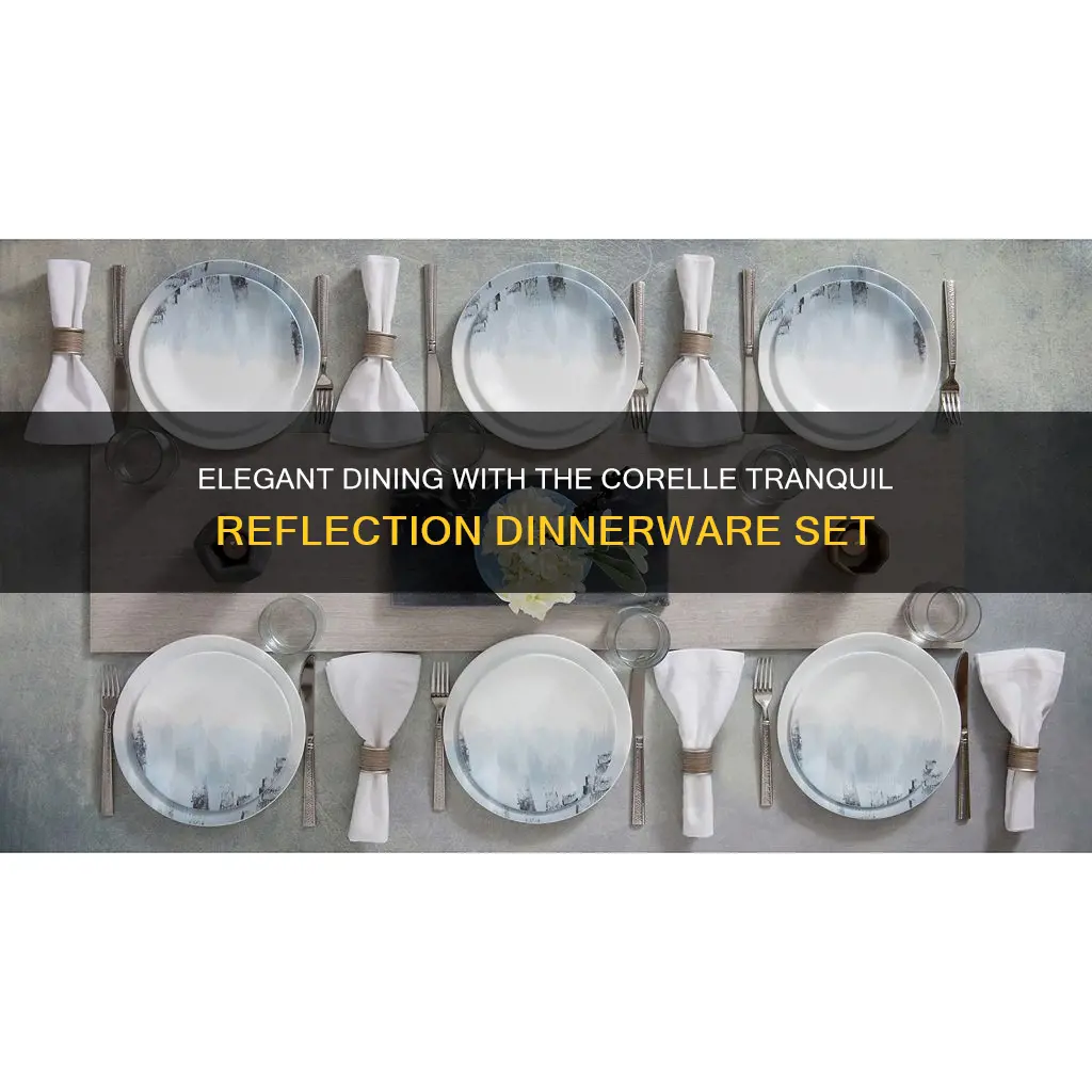 corelle tranquil reflection 12 pc dinnerware set