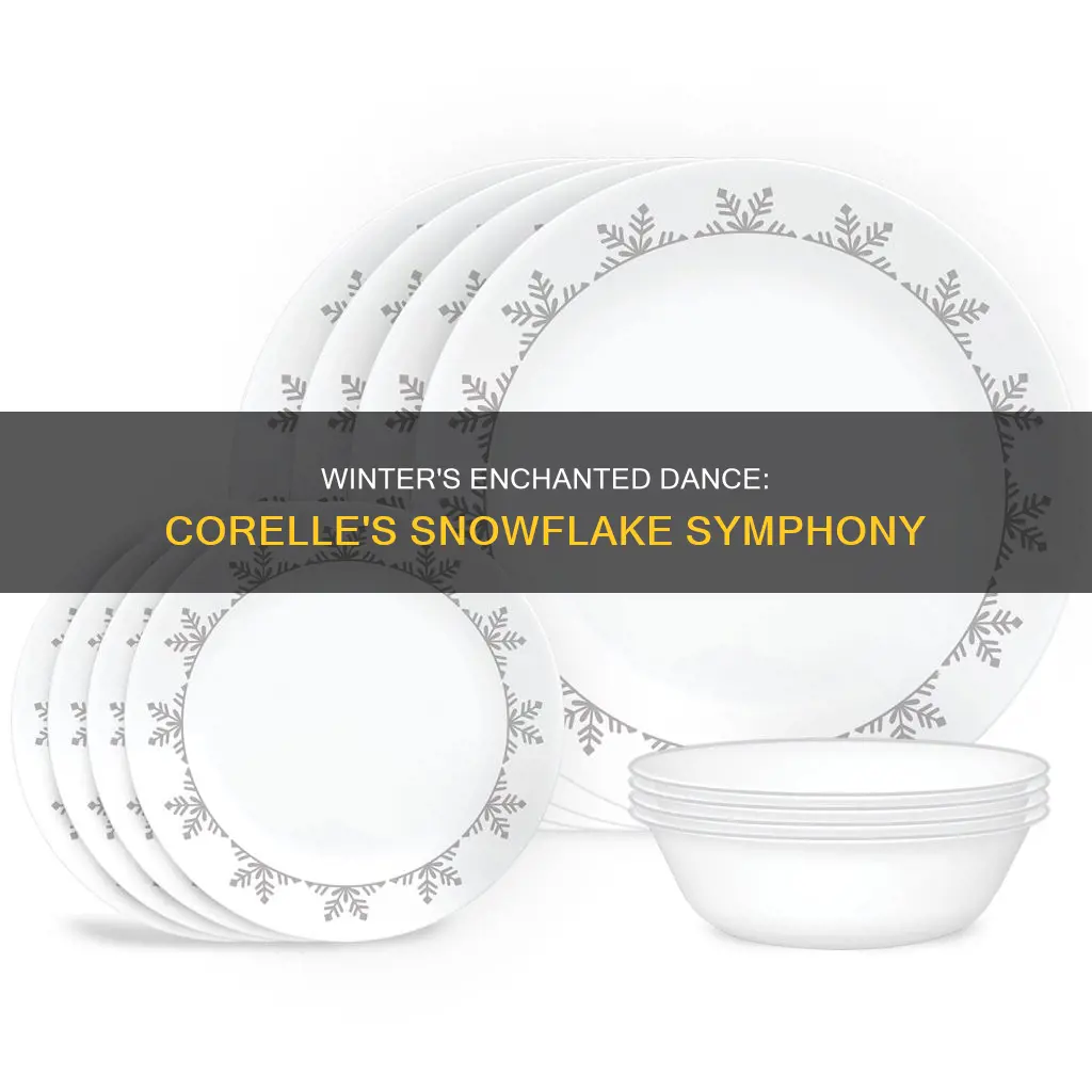 corelle winter snowflake