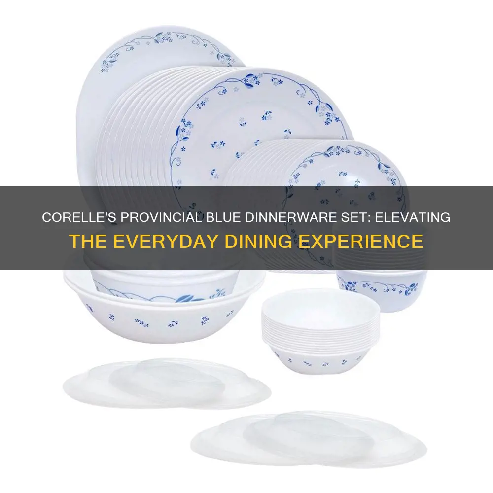 corellelivingwaretm provincial blue 76-pc dinnerware set