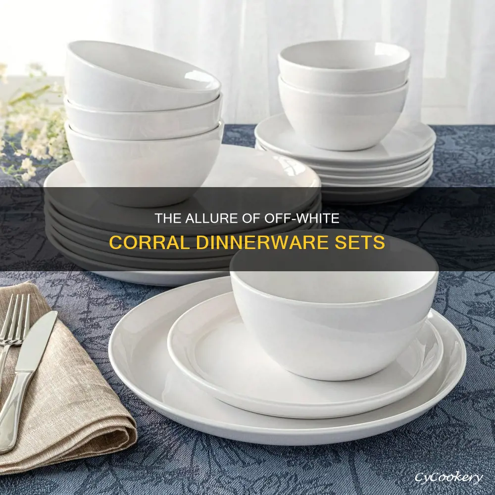 corral dinnerware sets off white