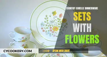 Country Charm: Corelle Dinnerware Sets Adorned with Floral Beauty