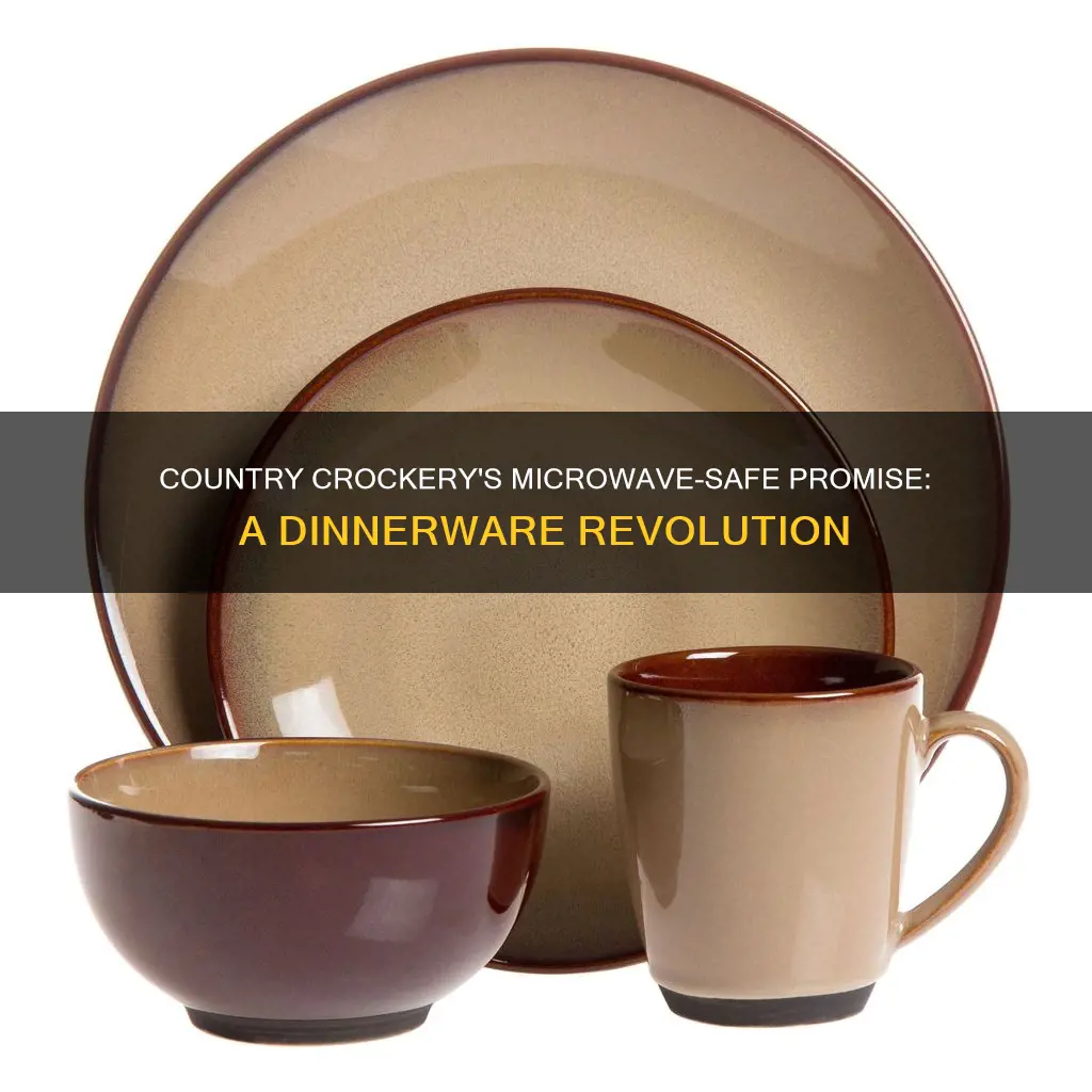 country crock dinnerware set micraware safe