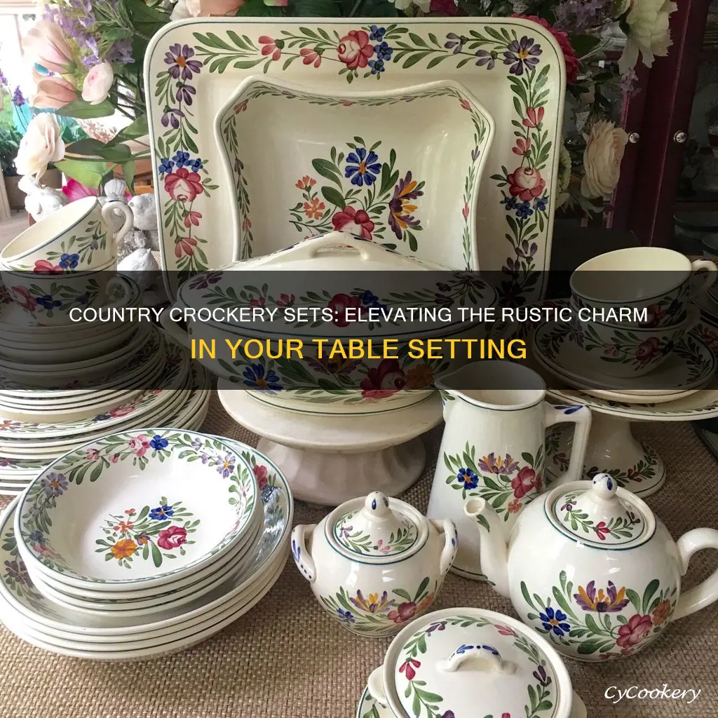 country crockery sets