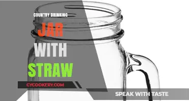 Rustic Country Drinking Jars with Straws: Charming Beverage Upgrade