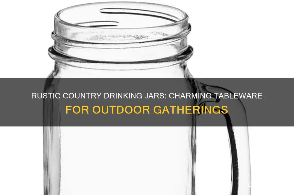 country drinking jar