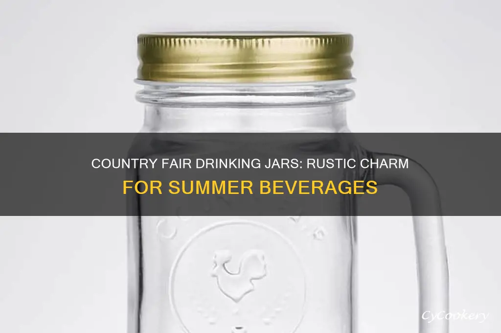 country fair drinking jar