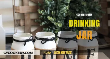 Rustic Country Farm Drinking Jars: Charming Vintage Style for Your Home