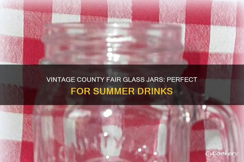 county fair 8 glass drinking jars