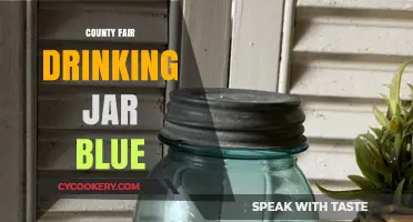 Vintage County Fair Drinking Jar: The Iconic Blue Mason Jar Charm