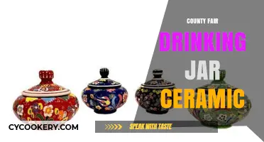 Charming County Fair Drinking Jars: Ceramic Craftsmanship for Rustic Charm