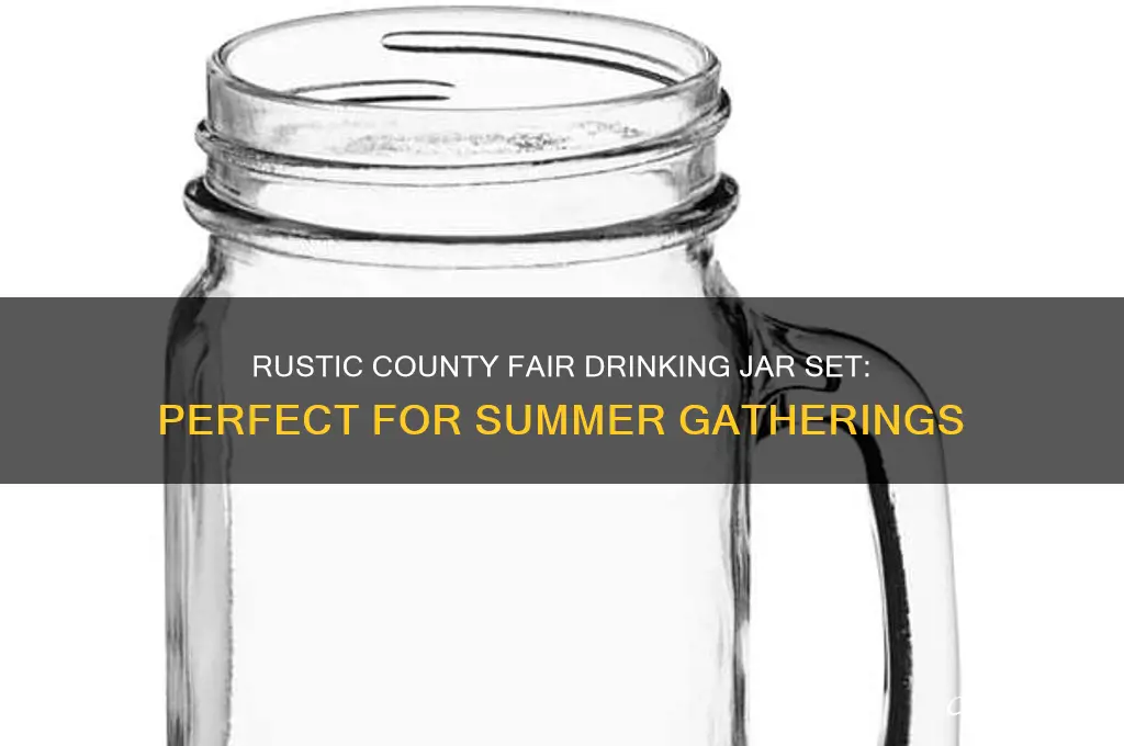 county fair drinking jar set of 6