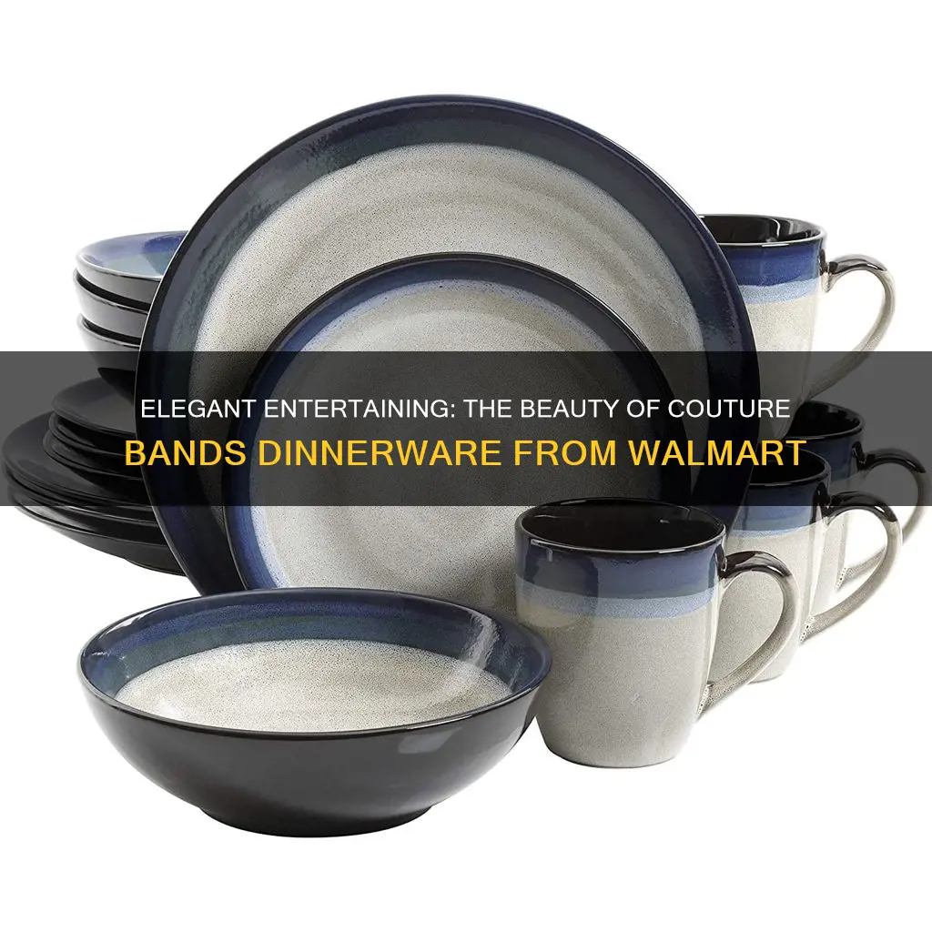 couture bands 16-piece dinnerware set walmrt