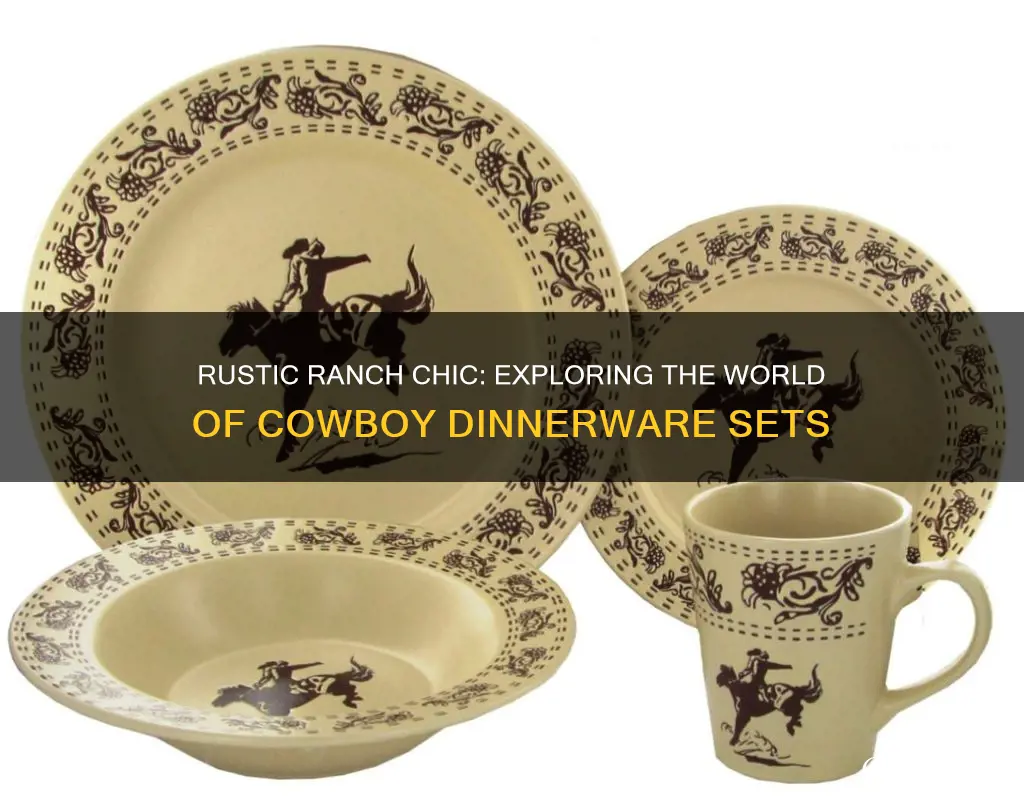 cowboy dinnerware sets