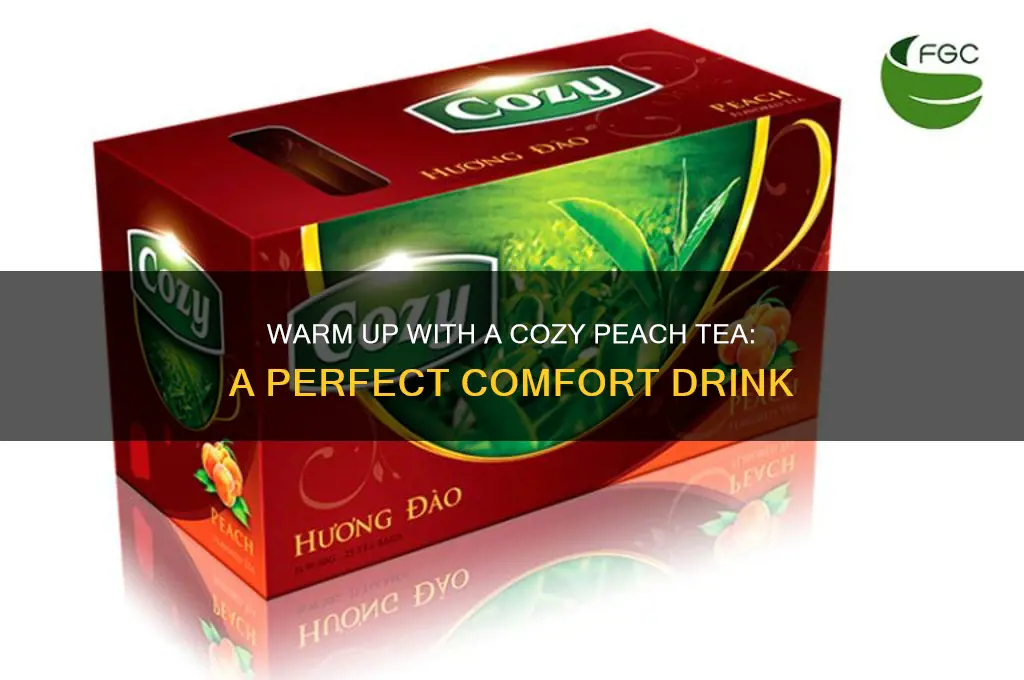 cozy peach tea