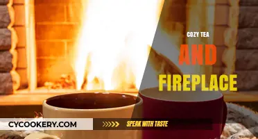 Warm Up with Cozy Tea by the Crackling Fireplace Bliss
