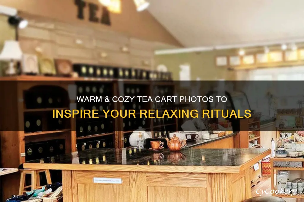 cozy tea cart photos
