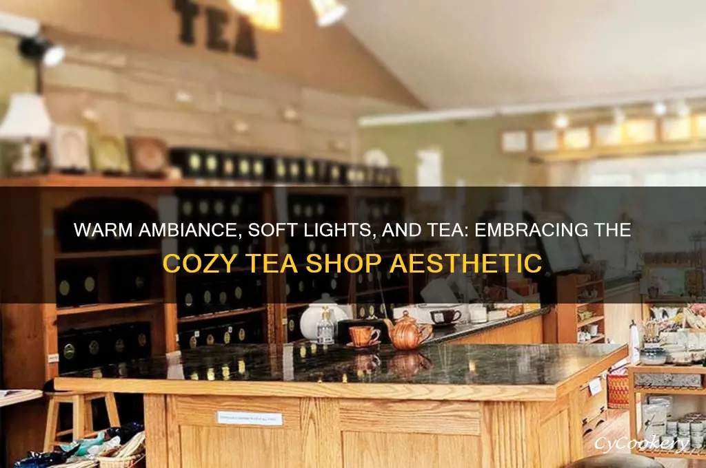 cozy tea shop aesthetic