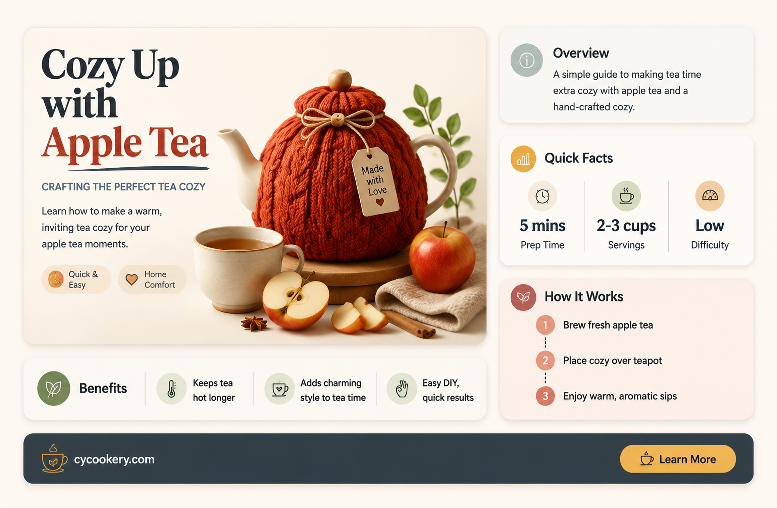 apple tea cozy