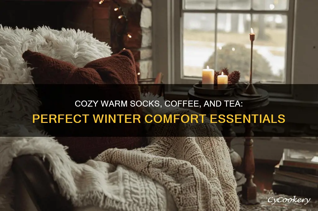 cozy warm socks coffee tea