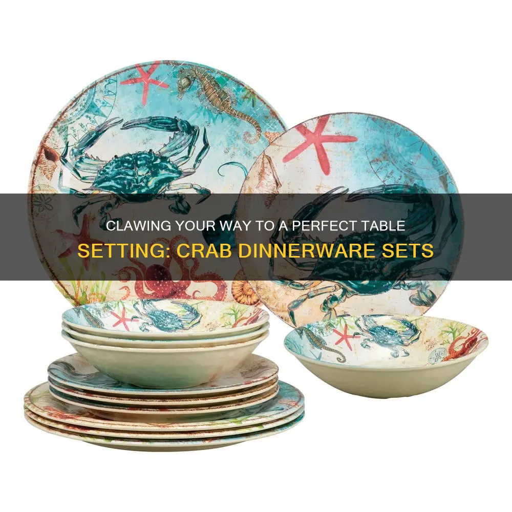 crab dinnerware sets