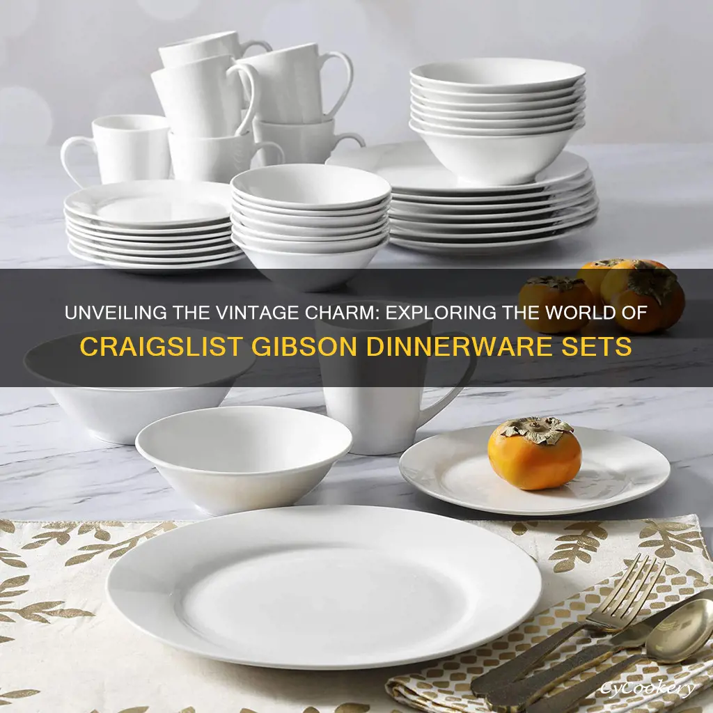 craigslist gibson dinnerware set