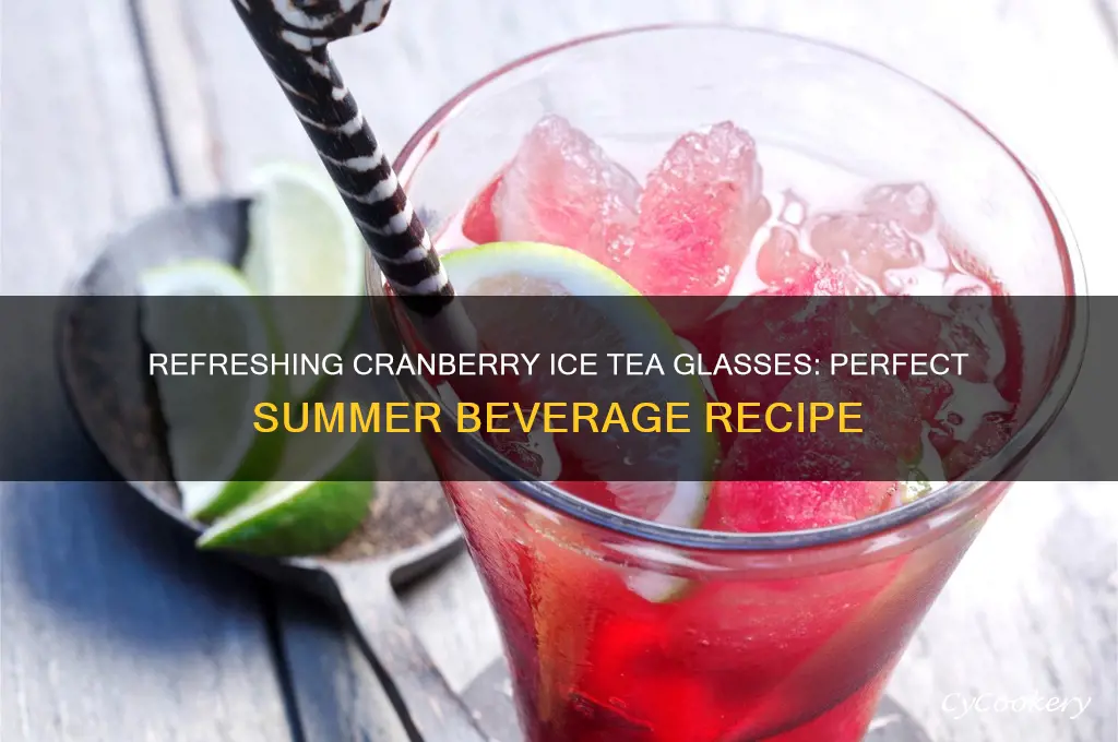 cranberry ice tea glasses