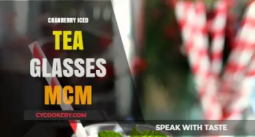 Refreshing Cranberry Iced Tea in Mid-Century Modern Glasses
