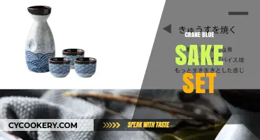 Elegant Crane Blue Sake Set: A Perfect Blend of Tradition and Style