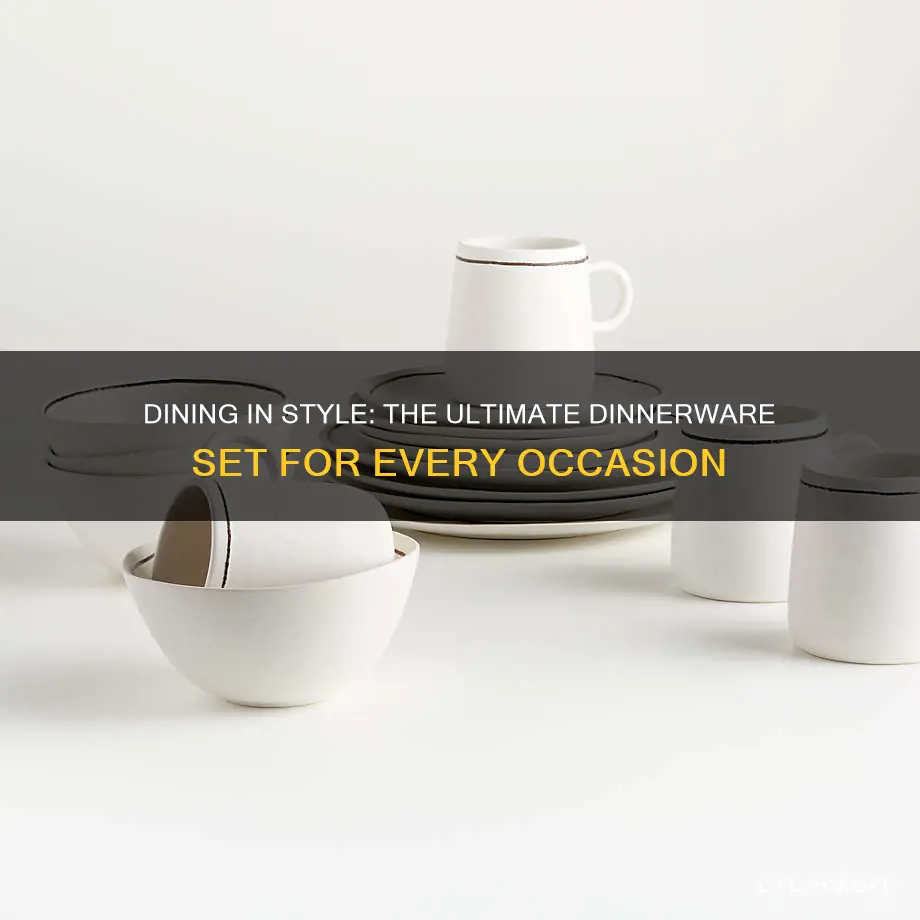 crate and barrel 16 piece dinnerware set