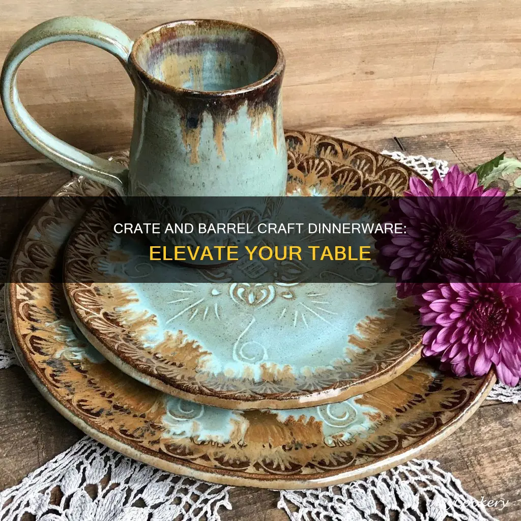 crate and barrel craft dinnerware