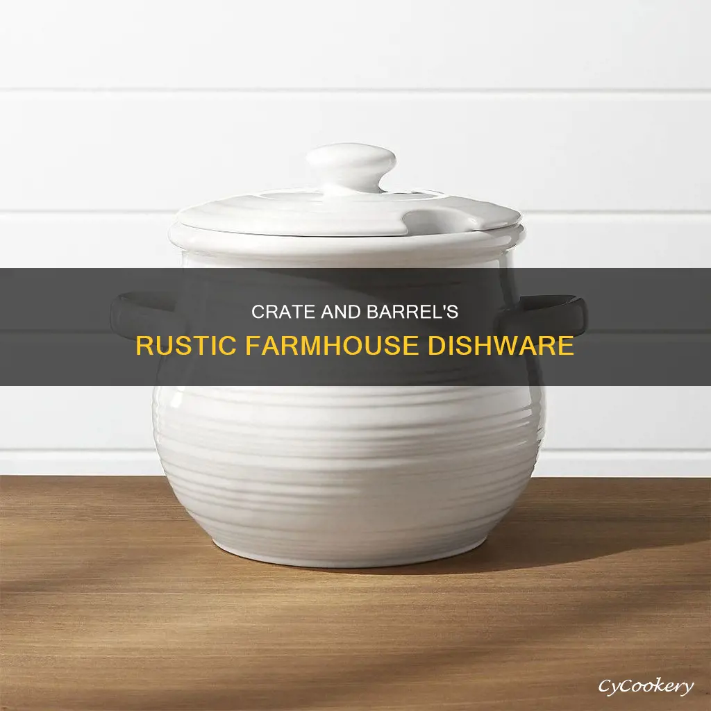 crate and barrel farmhouse dishes