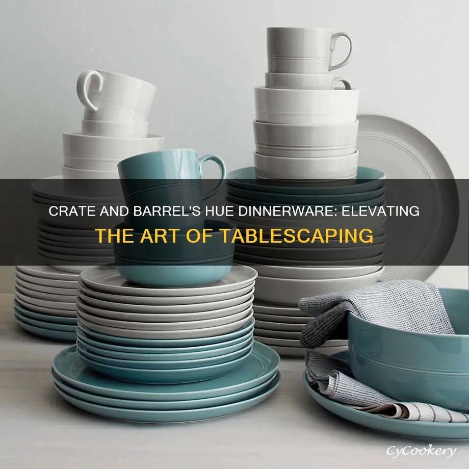 crate and barrel hue dinnerware place setting