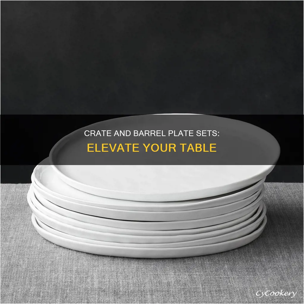 crate and barrel plate sets