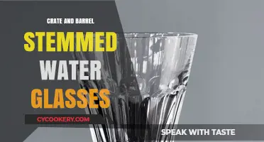 Elegant Crate & Barrel Stemmed Water Glasses: A Stylish Table Essential
