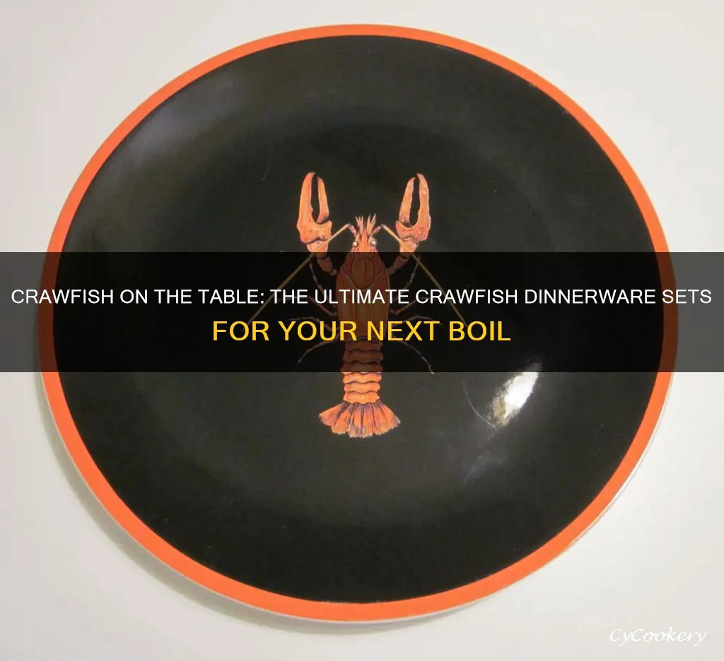 crawfish dinnerware sets