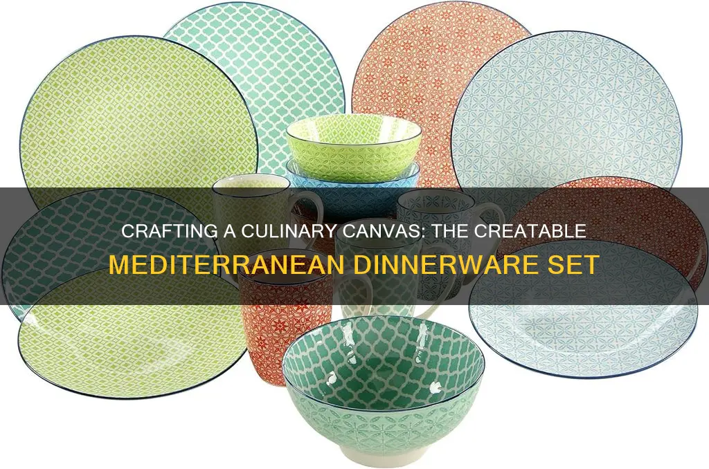 creatable mediterranean dinnerware set