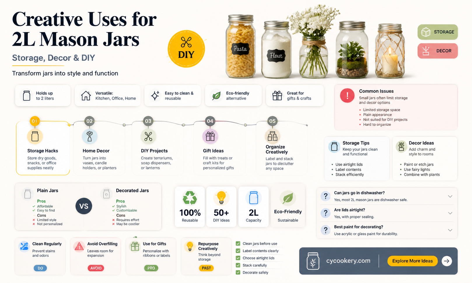 2l mason jars