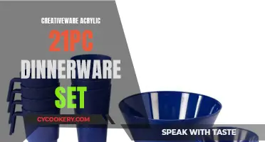 Creativeware Acrylic 21-Piece Dinnerware Set: Elevating Your Dining Experience