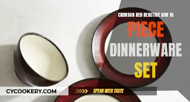 Crimson Radiance" – A Stunning Dinnerware Set to Elevate Your Dining Experienc