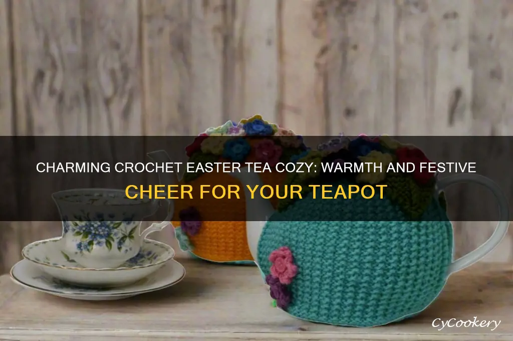 crochet easter tea cozy
