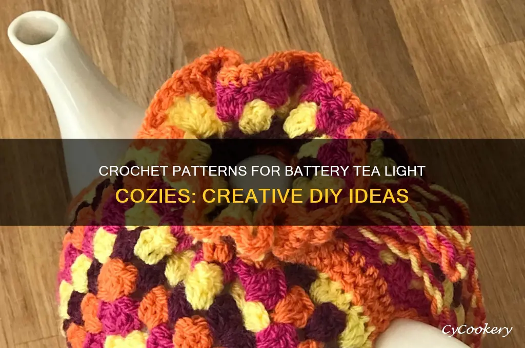 crochet patterns for battery tea light cozies