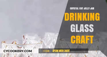 DIY Crystal Cut Jelly Jar Drinking Glass Craft Tutorial