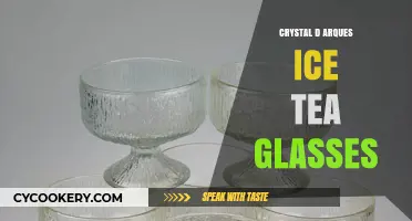 Elegant Crystal D'Arques Ice Tea Glasses: Perfect Summer Sips