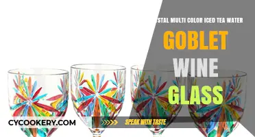 Elegant Crystal Multi-Color Iced Tea Wine Goblet Glassware Delight
