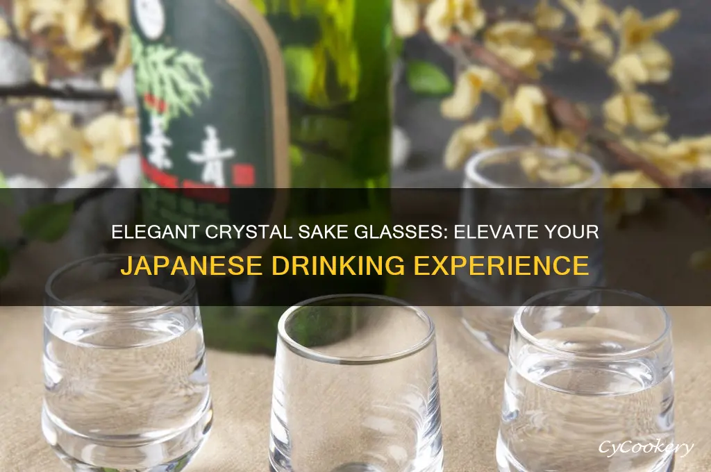 crystal sake glasses