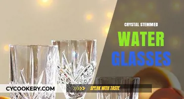 Elegant Crystal Stemmed Water Glasses: Elevate Your Dining Experience