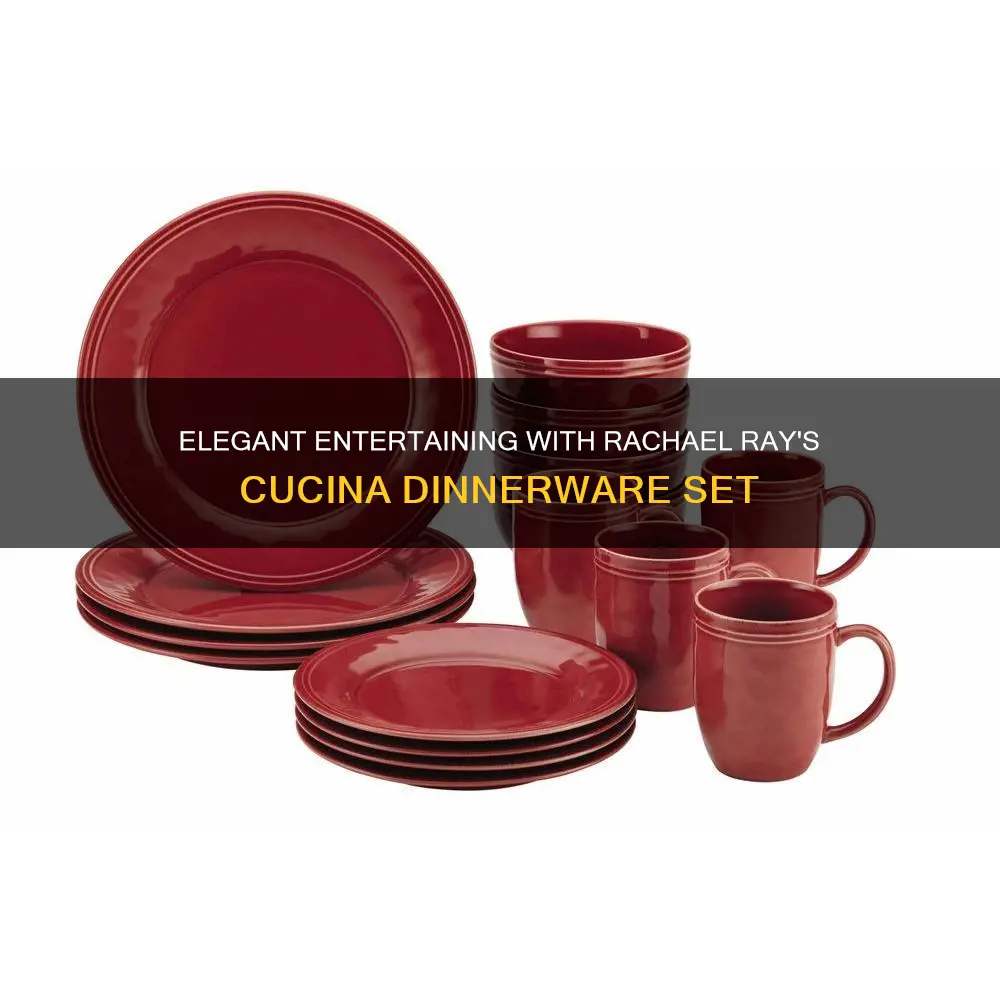 cucina 16 piece dinnerware set rachael ray