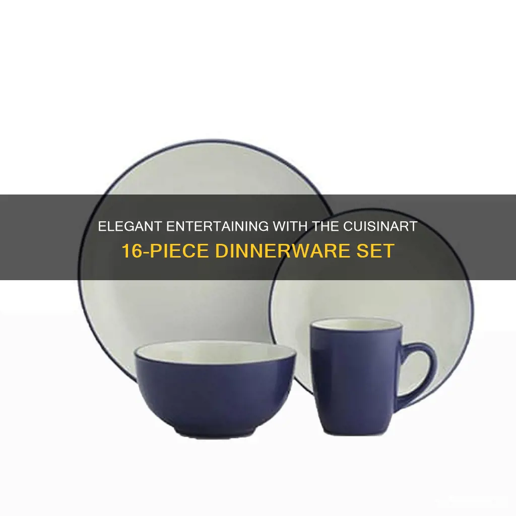 cuisinart 16 pc dinnerware set